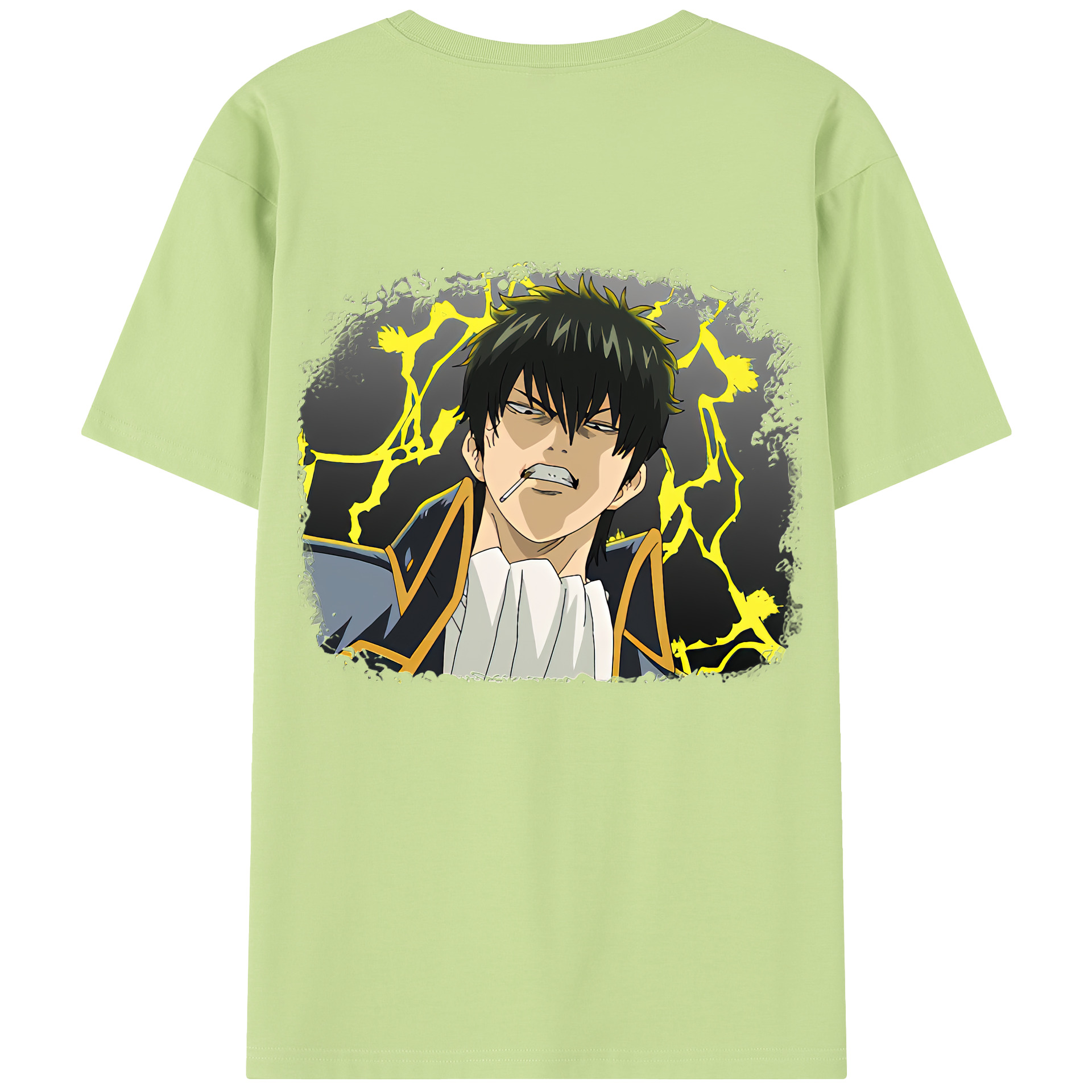 （画像用） ぎんたま 坂田銀時（さかたぎんとき） 神楽 志村新八（しむら しんぱち） GINTAMA Sakata Gintoki Kagura Shimura Shinpachi 綿100％半袖Tシャツ（背面プリント）